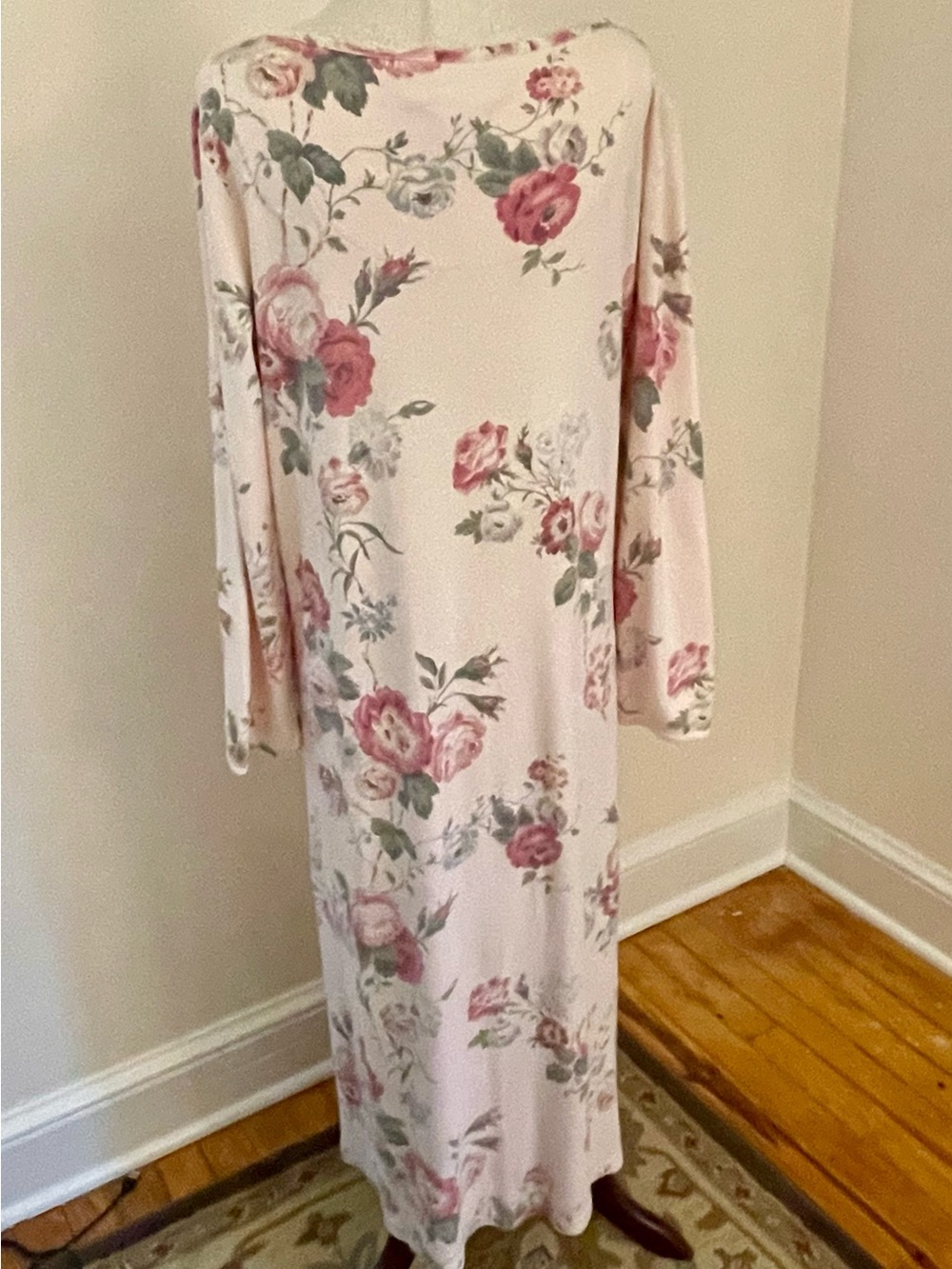 VTG Talbots Intimates Floral Cottagecore Lounge Dress Gown M - Picture 7 of 10